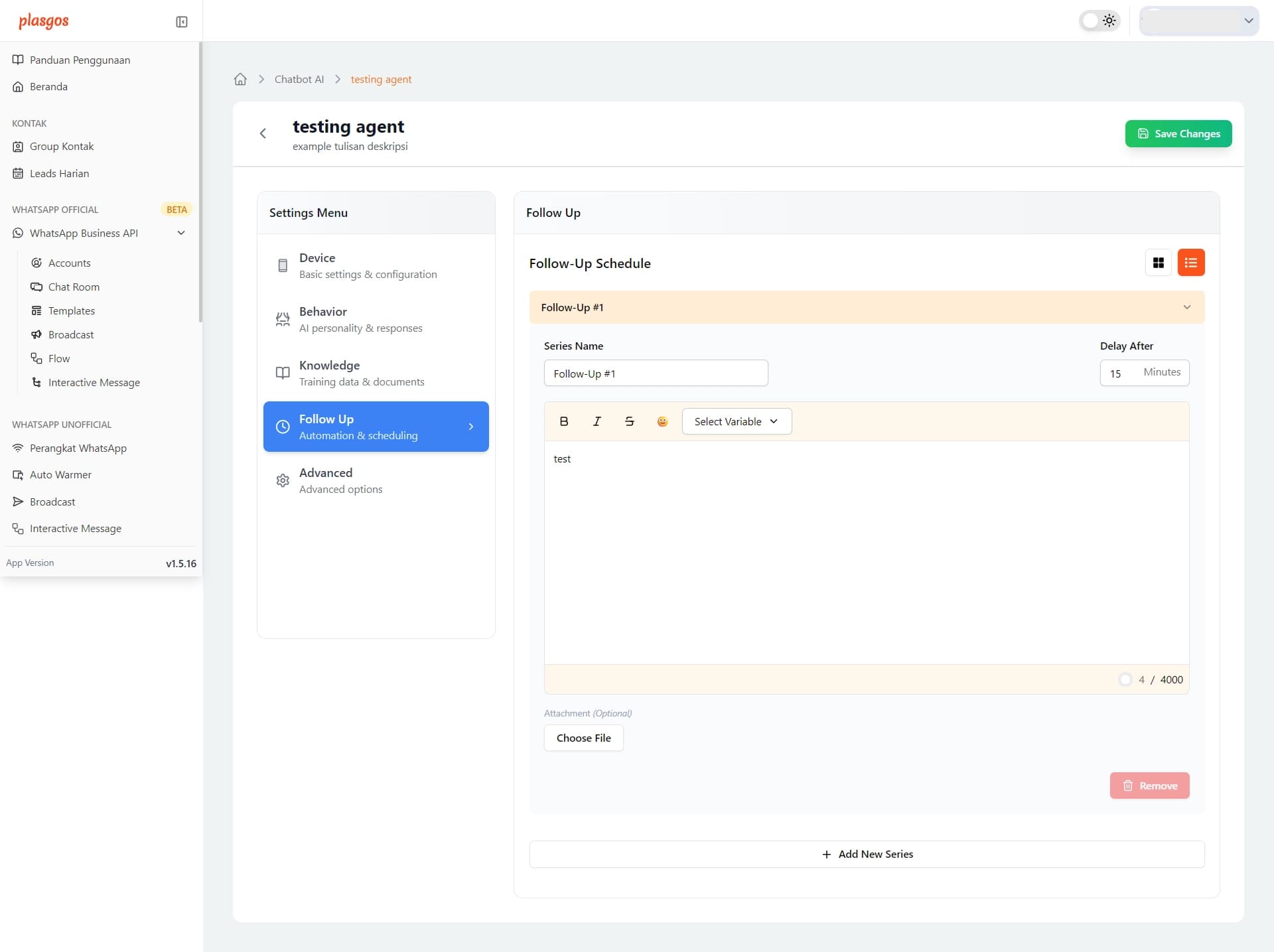 chatbot ai follow
up