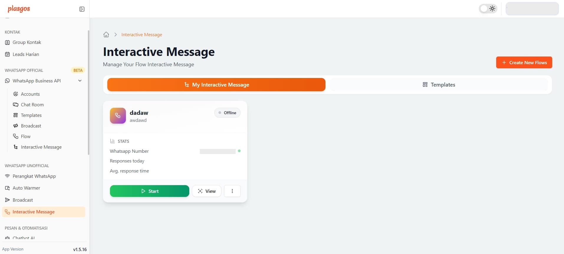interactive message
unofficial