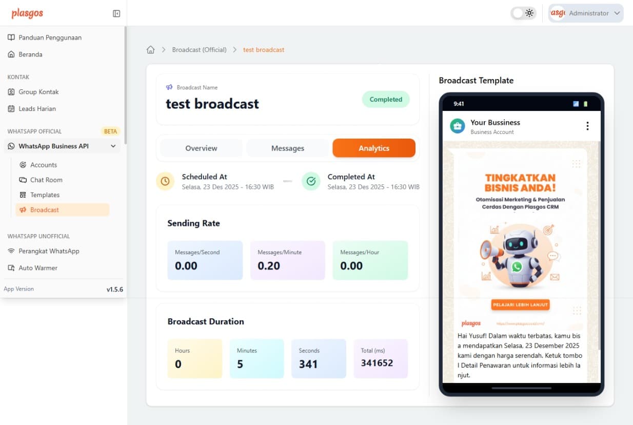 waba broadcast
analytics